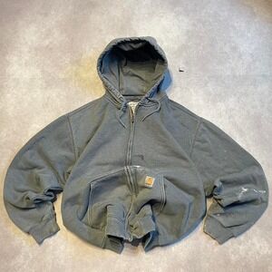 Vintage Carhartt Workwear Zip Up Hoodie